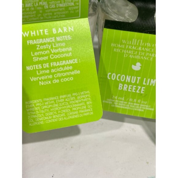 Bath & Body Works “Coconut Lime Breeze” 3 New Wallflower Refills - Picture 3 of 4